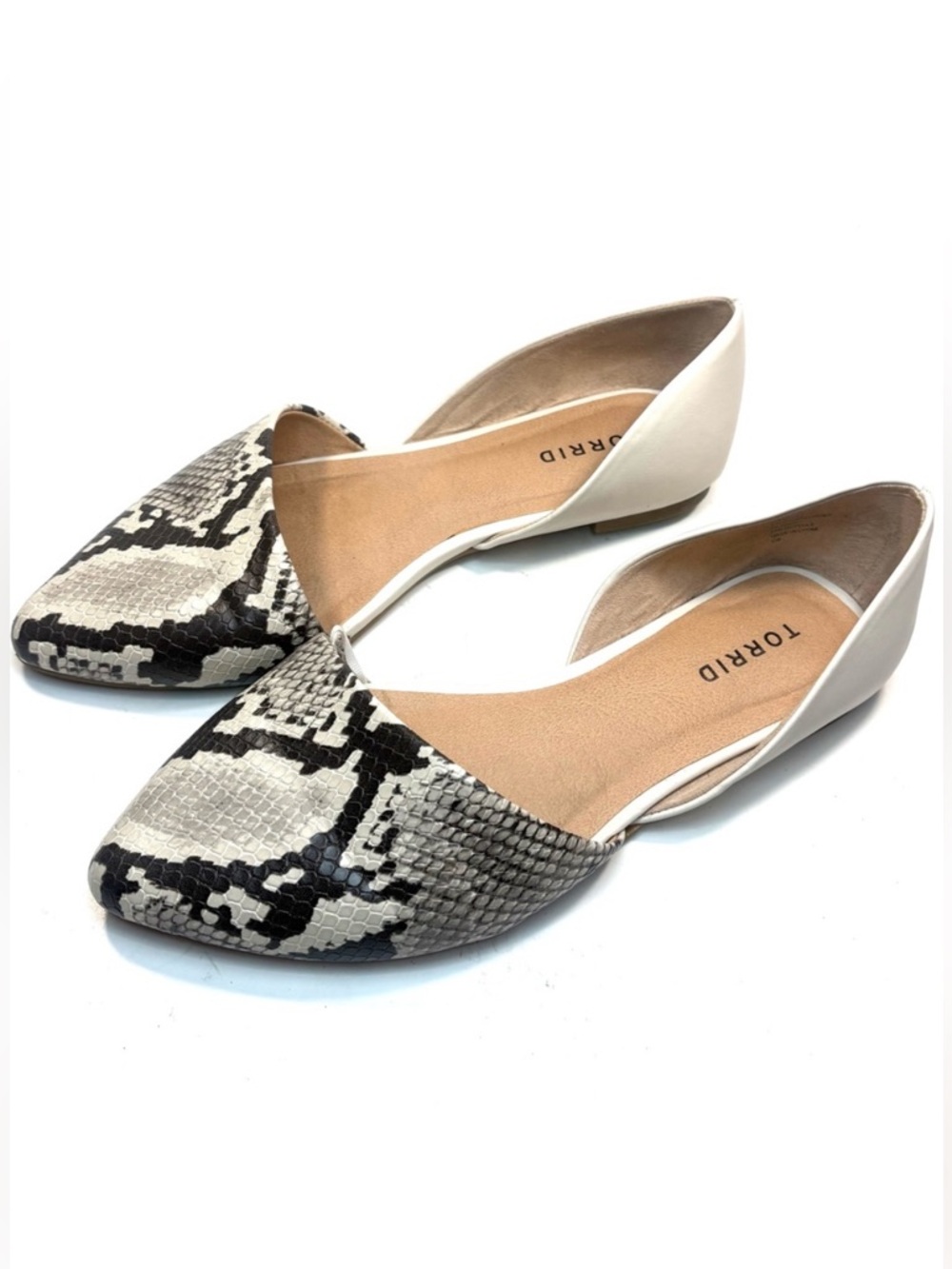 Torrid D’Orsay Reptile Flats | 8W